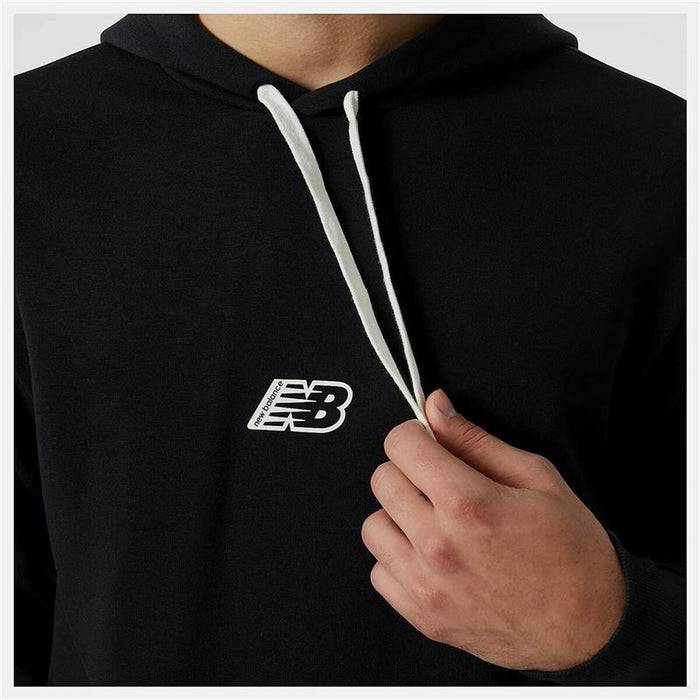 Hanorac cu Glugă Bărbați New Balance Essentials Fleece Negru