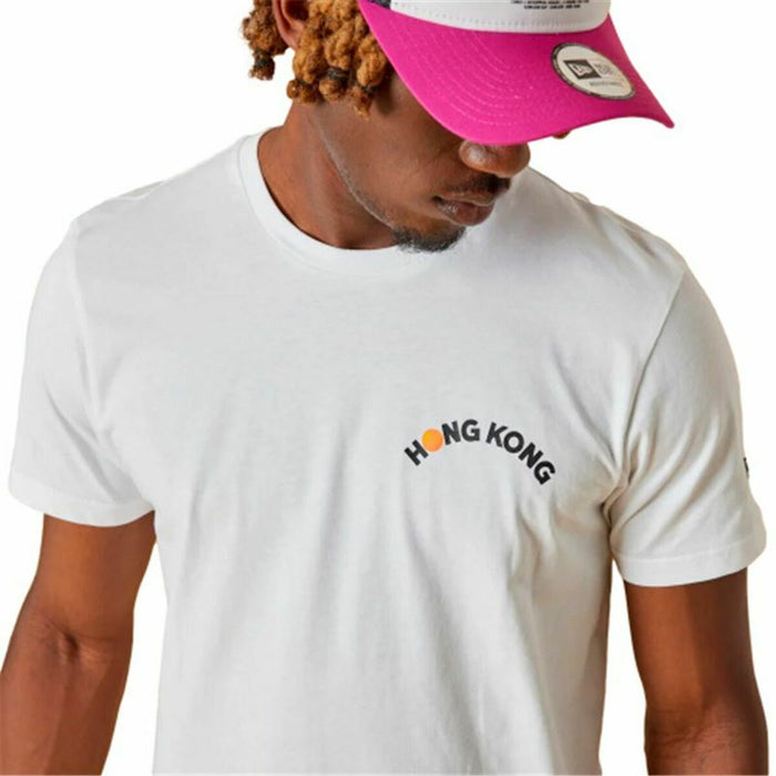 Tricou Sport cu Mânecă Scurtă New Era Dumplings Food Alb