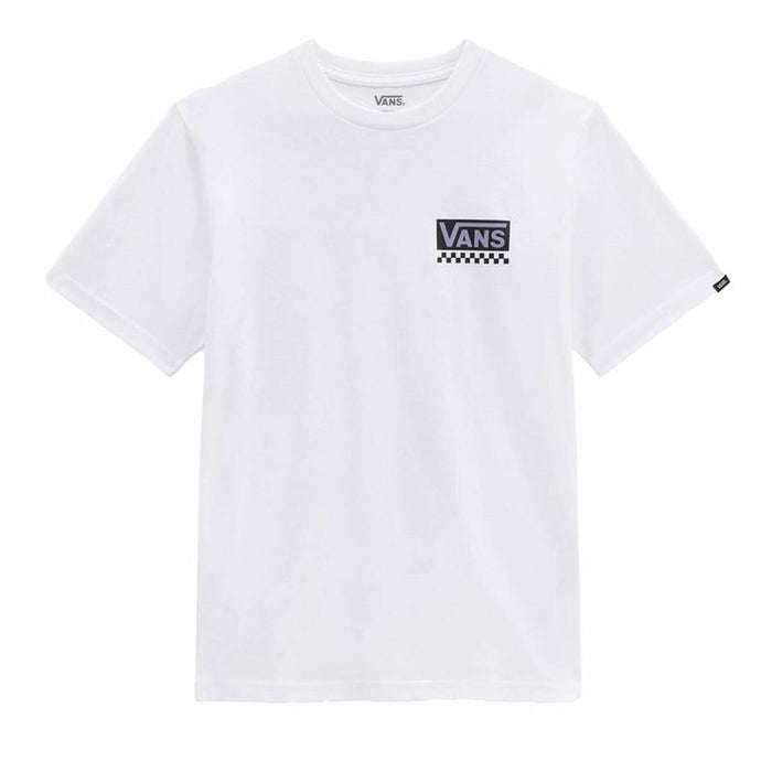Tricou cu Mânecă Scurtă pentru Copii Vans Global Stack Po-B Alb