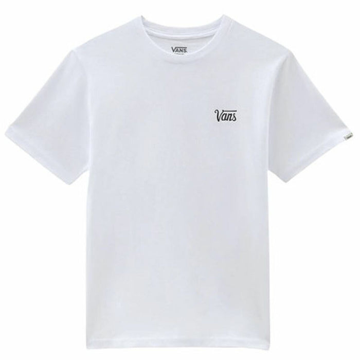 Tricou cu Mânecă Scurtă Bărbați Vans Mini-Script B Alb