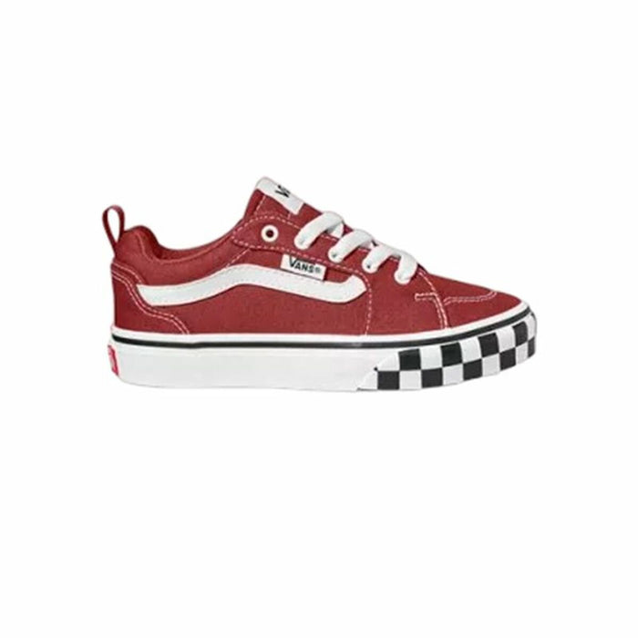 Adidași Casual Copii Vans Filmore Check Bumper Dark Roșu Închis