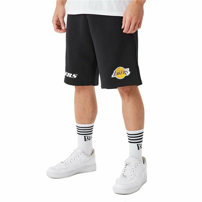 Pantaloni Scurți Sport pentru Bărbați New Era NBA LA Lakers  Negru