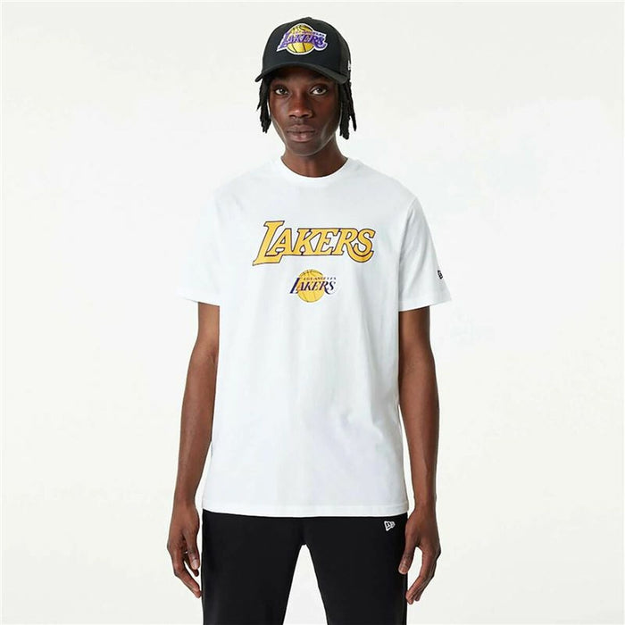 Tricou de baschet New Era NBA LA Lakers Alb