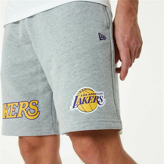 Pantalon Scurt Sport New Era LA Lakers Gri