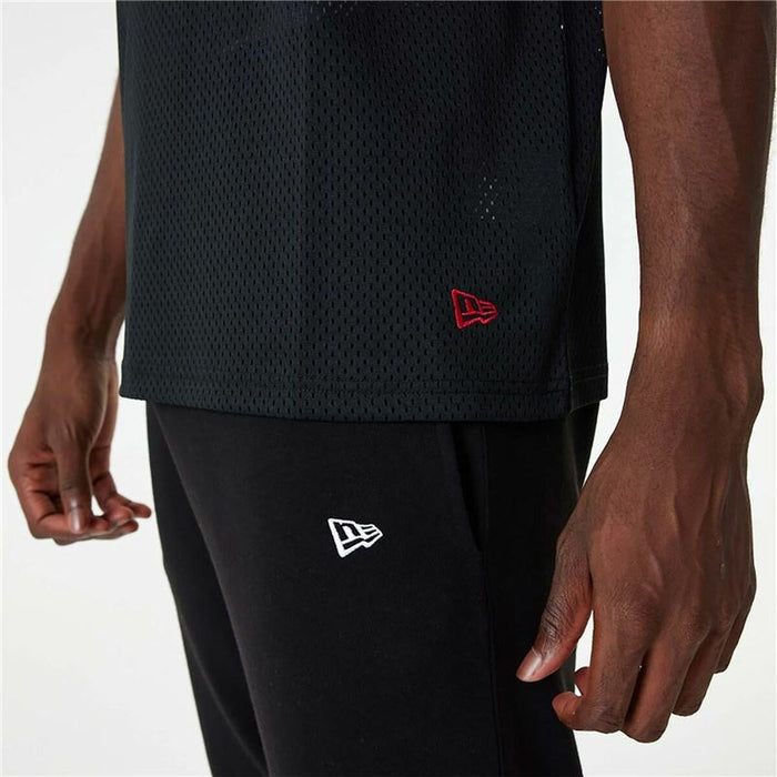 Tricou de baschet New Era NBA Mesh Chicago Bulls Negru