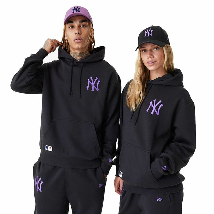 Hanorac cu Glugă Unisex New Era League Essentials New York Yankees Negru