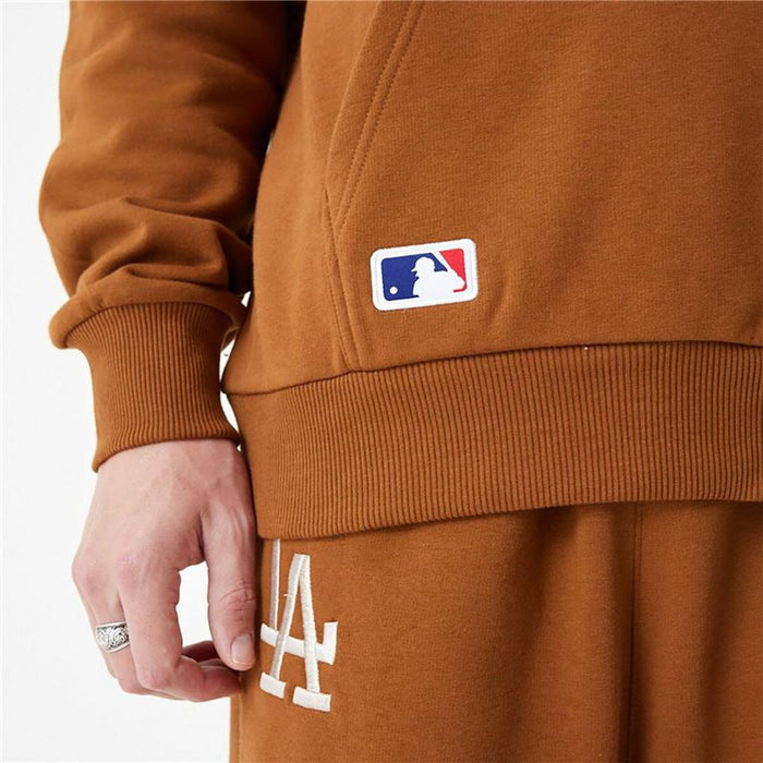 Hanorac cu Glugă Unisex New Era League Essentials LA Dodgers Ocru