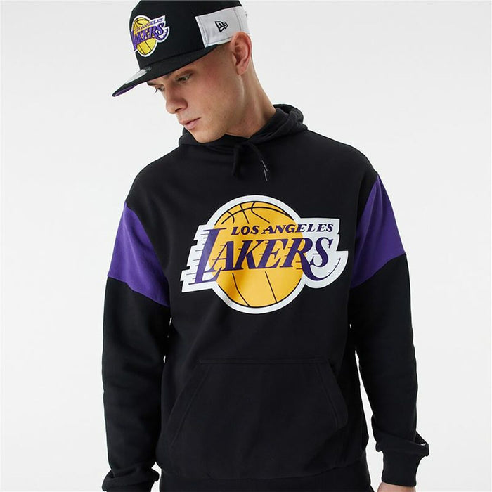 Hanorac cu Glugă Unisex New Era NBA Colour Insert LA Lakers Negru