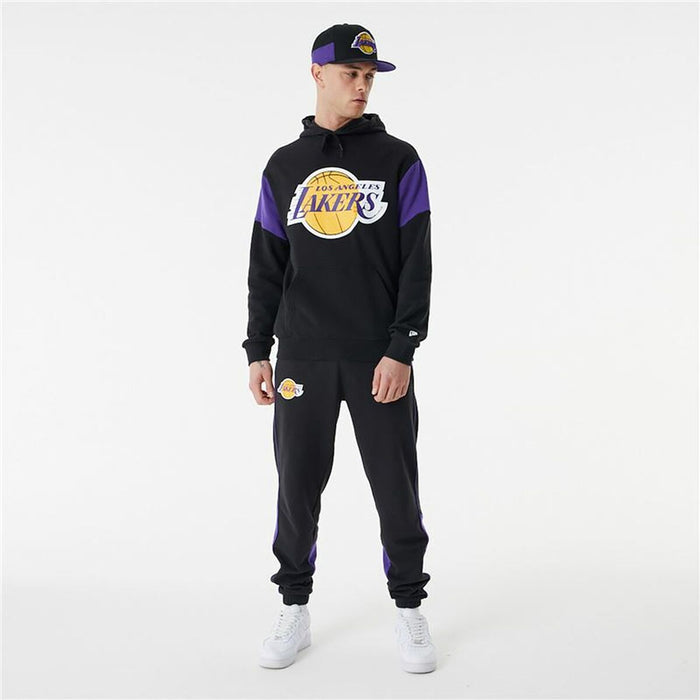 Hanorac cu Glugă Unisex New Era NBA Colour Insert LA Lakers Negru
