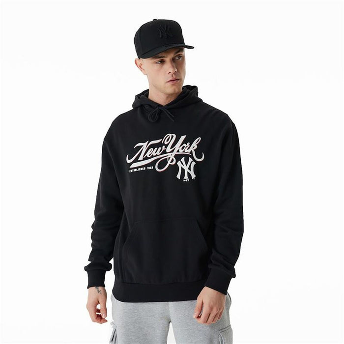 Hanorac cu Glugă Unisex New Era MLB Retro Graphic New York Yankees Negru
