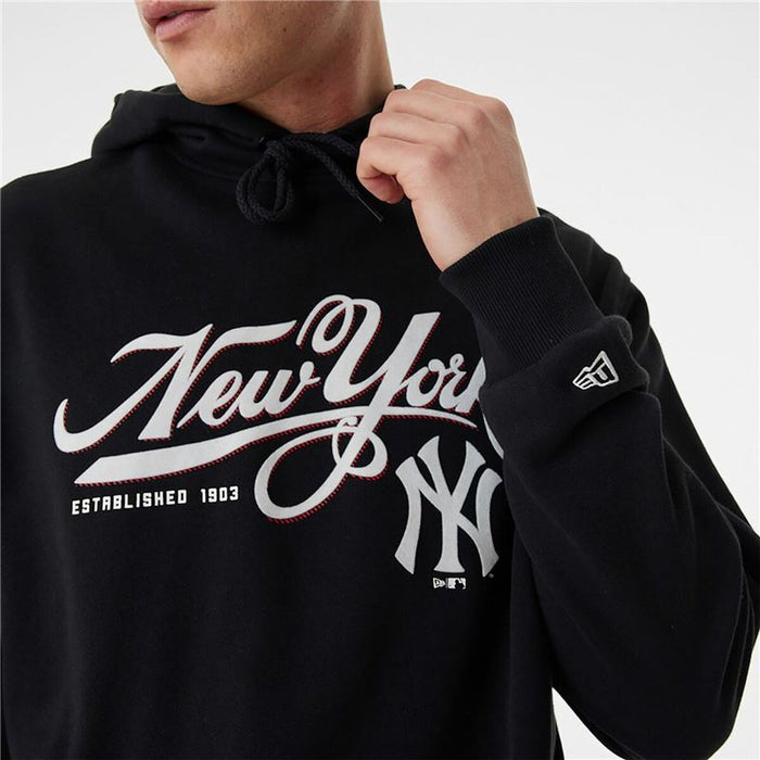 Hanorac cu Glugă Unisex New Era MLB Retro Graphic New York Yankees Negru
