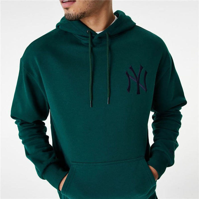 Hanorac cu Glugă Unisex New Era League Essentials New York Yankees Verde inchis