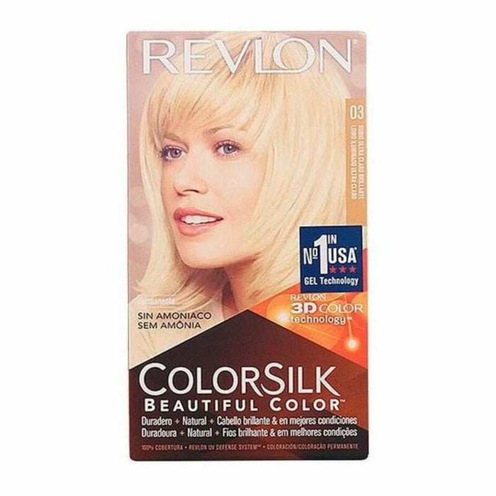 Vopsea Fără Amoniac Colorsilk Revlon RK-76789 Ultra švelni natūrali blondinė (1 Unități)