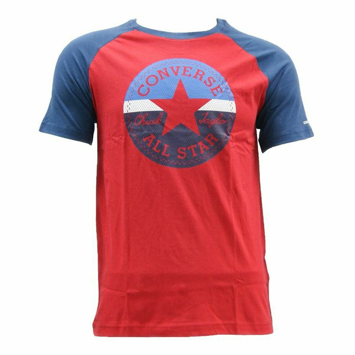 Tricou cu Mânecă Scurtă pentru Copii Converse Block Raglan Roșu