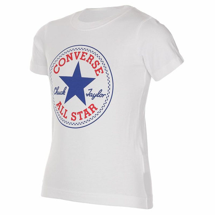 Tricou cu Mânecă Scurtă pentru Copii Converse Core Chuck Taylor Patch Albastru