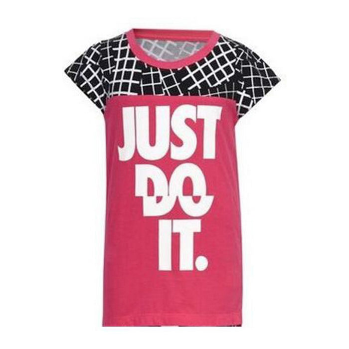 Tricou cu Mânecă Scurtă pentru Copii Nike 848-A72 Roz 100 % bumbac