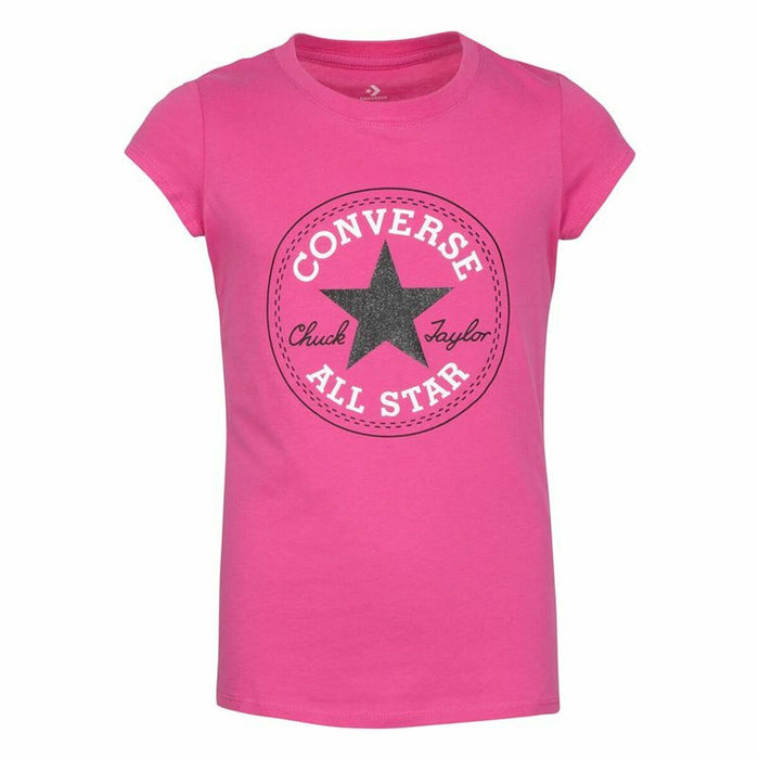 Tricou cu Mânecă Scurtă pentru Copii Converse Timeless Roz