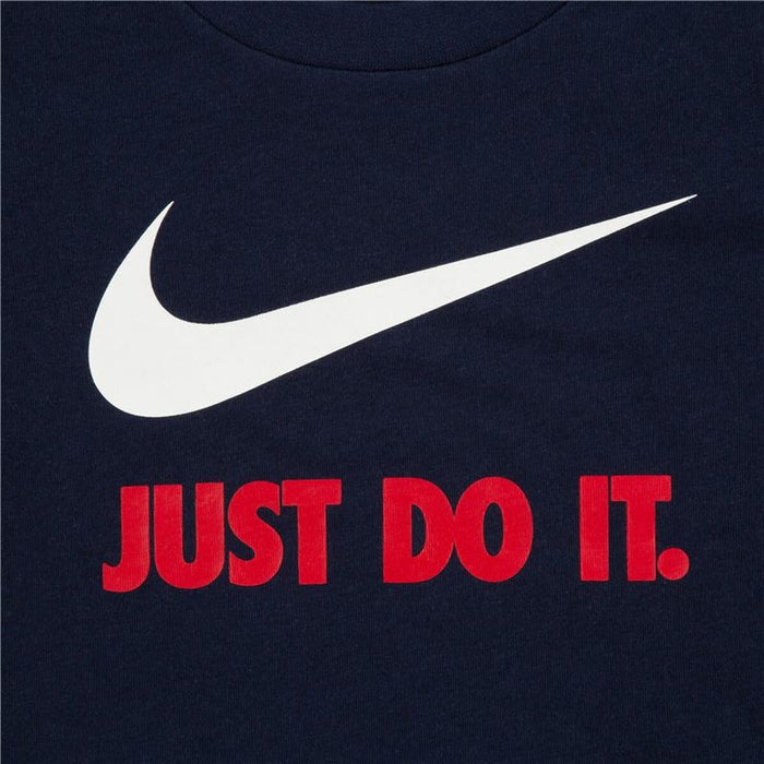 Tricou cu Mânecă Scurtă pentru Copii Nike Swoosh Bleumarin
