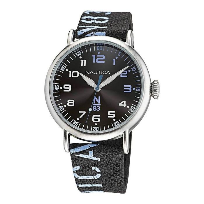 Ceas Bărbați Nautica NAPLSF015 Negru (Ø 40 mm)