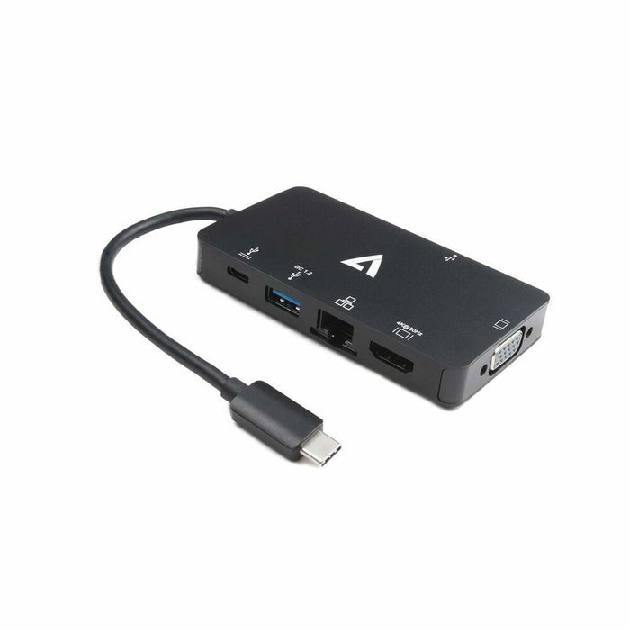 Adaptor USB C la HDMI V7 V7UC-2HDMI-BLK Negru