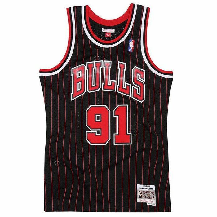 Tricou de baschet Mitchell & Ness Chicago Bulls Dennis Rodman Negru