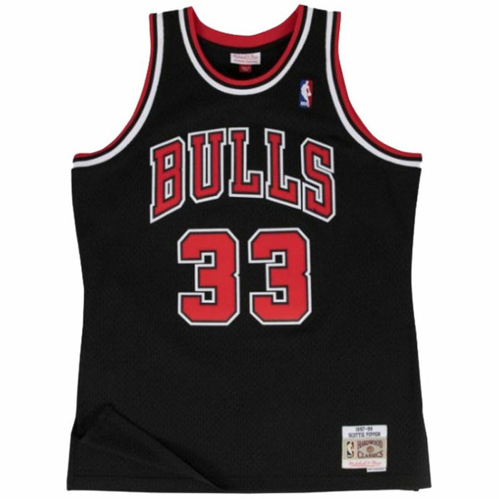 Tricou de baschet Mitchell & Ness Chicago Bull Scotie Pippen Negru