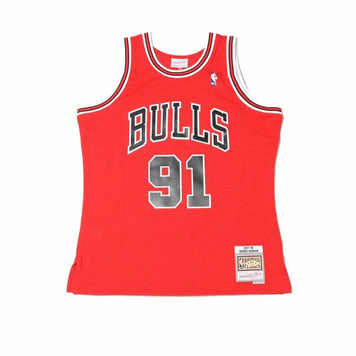 Tricou de baschet Mitchell & Ness Chicago Bull Dennis Rodman Roșu