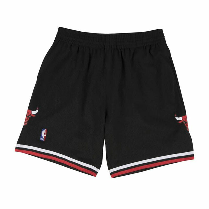 Pantaloni Scurți de Baschet pentru Bărbați Mitchell & Ness Chicago Bulls Negru