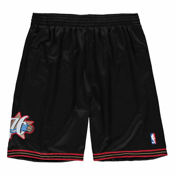Pantaloni Scurți de Baschet pentru Bărbați Mitchell & Ness Philadelphia 76ERS Negru