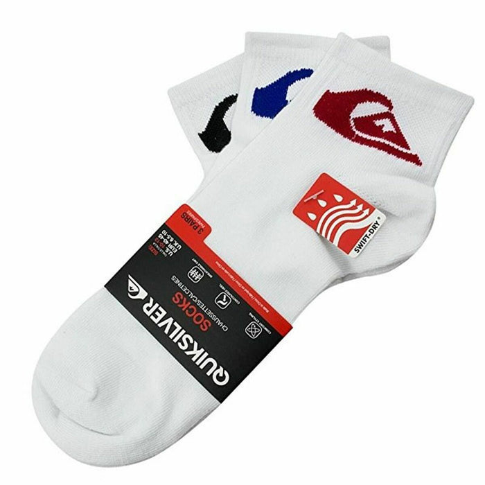 Șosete Glezniere QuikSilver Sportswear Alb 3 perechi