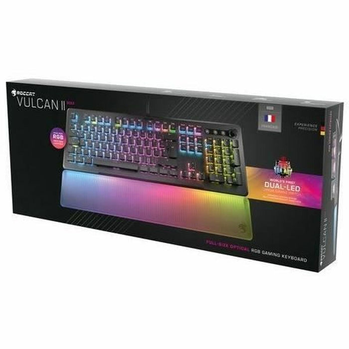 Tastatură Bluetooth Roccat Vulcan II Max - Linear Negru Franceză QWERTY