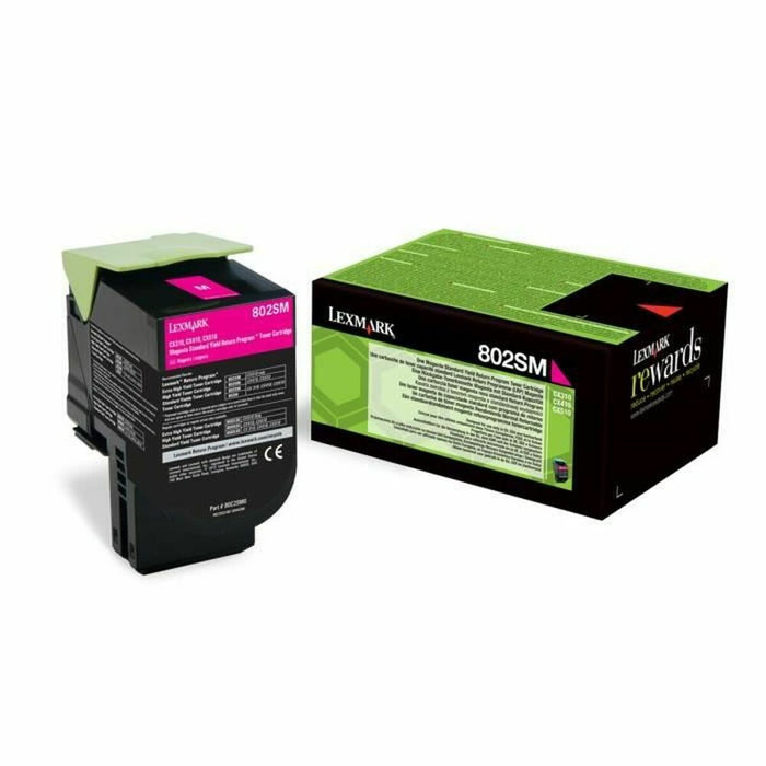 Toner Lexmark 802SM Negru Magenta