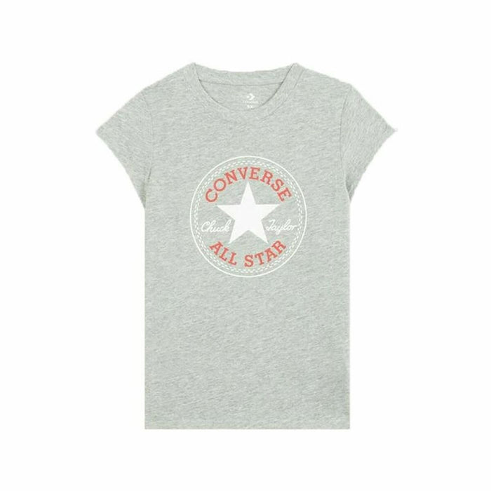 Tricou cu Mânecă Scurtă pentru Copii Converse Timeless Chuck Patch Gri închis