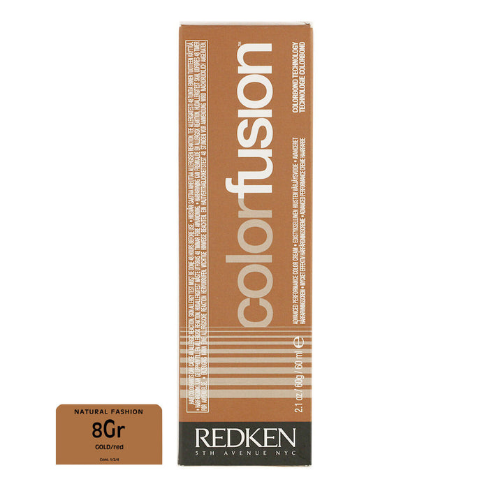 Colorare Permanentă Cremă Redken Color Fusion Nº 8 Gold/Red 60 ml