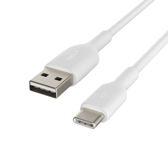 Cablu USB A la USB C Belkin CAB001BT3MWH Alb 3 m
