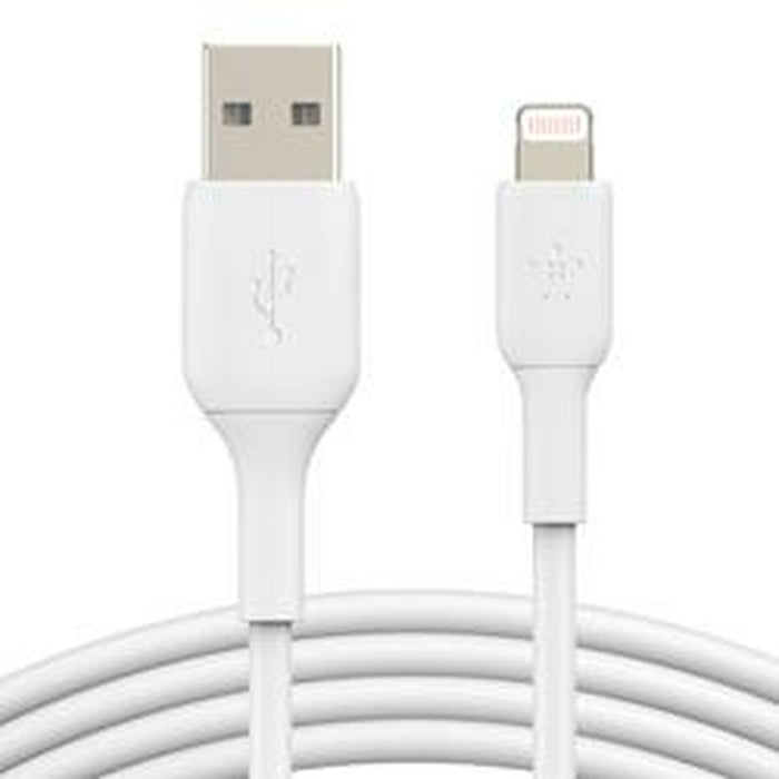 Cablu USB la Lightning Belkin CAA001BT0MWH Alb 15 cm