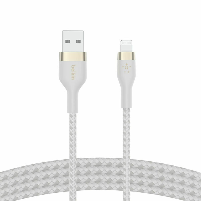 Cablu USB la Lightning Belkin CAA010BT1MWH Alb