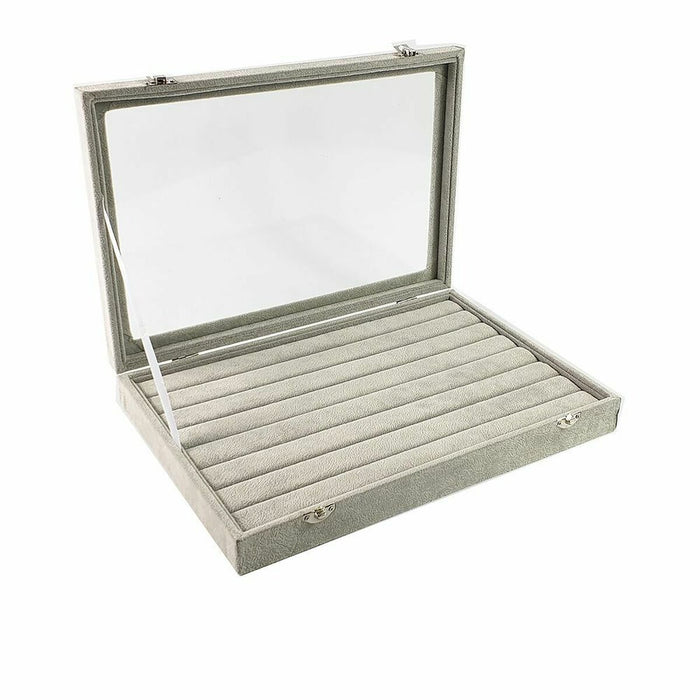 Suport pentru Inele Exhibidor Porta Anillos Gri Cu Capac (1 Unități)