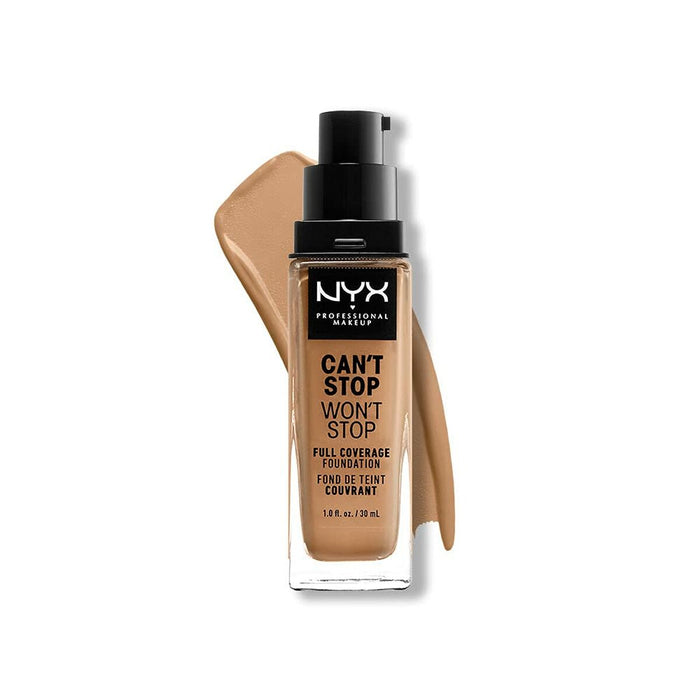 Bază de machiaj cremoasă NYX Can't Stop Won't Stop Cămilă 30 ml