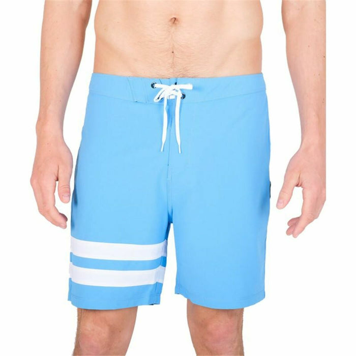 Costum de Baie Bărbați Hurley Block Party 18" Albastru celest