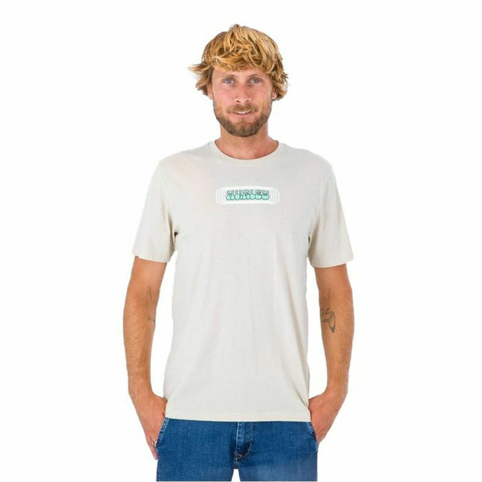 Tricou cu Mânecă Scurtă Bărbați Hurley Evd Explore Lost Square Gri