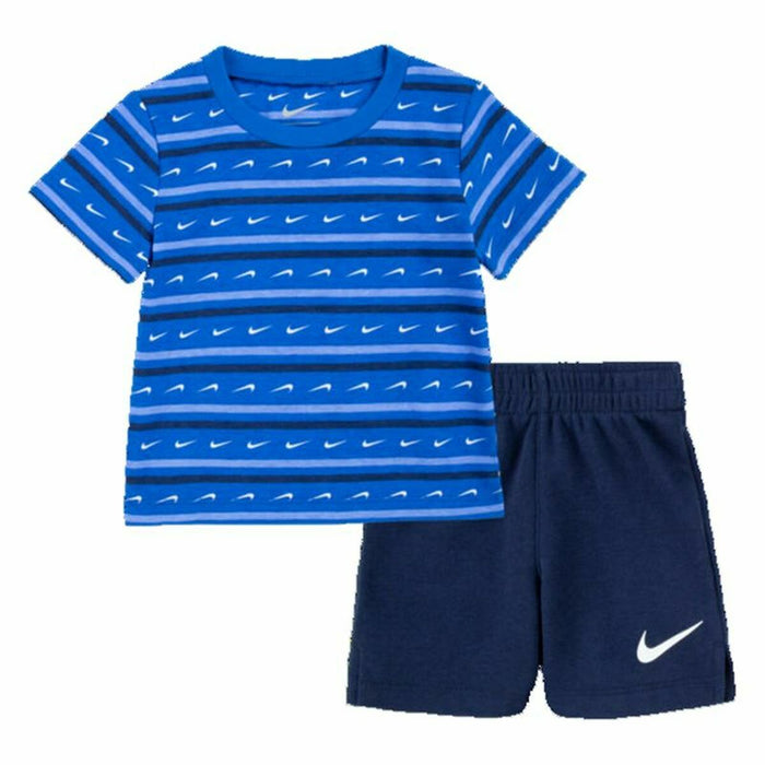 Set Sport pentru Bebeluși Nike Swoosh Stripe Albastru