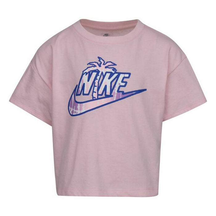 Tricou cu Mânecă Scurtă pentru Copii Nike Knit Girls Roz