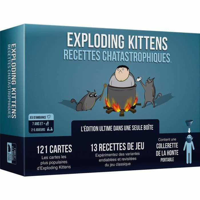 Joc de Masă Asmodee Exploding Kittens: Recettes Chatastrophiques
