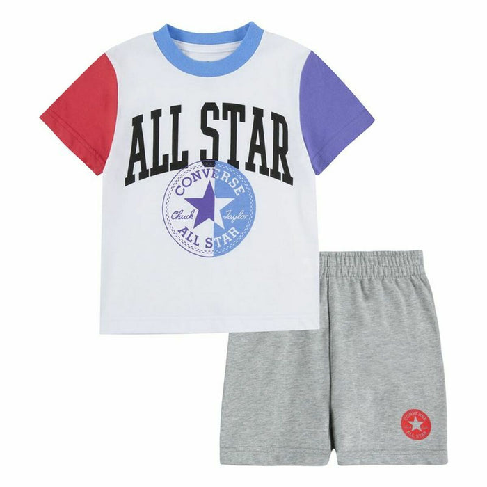 Set Sport pentru Copii Converse Blocked Alb