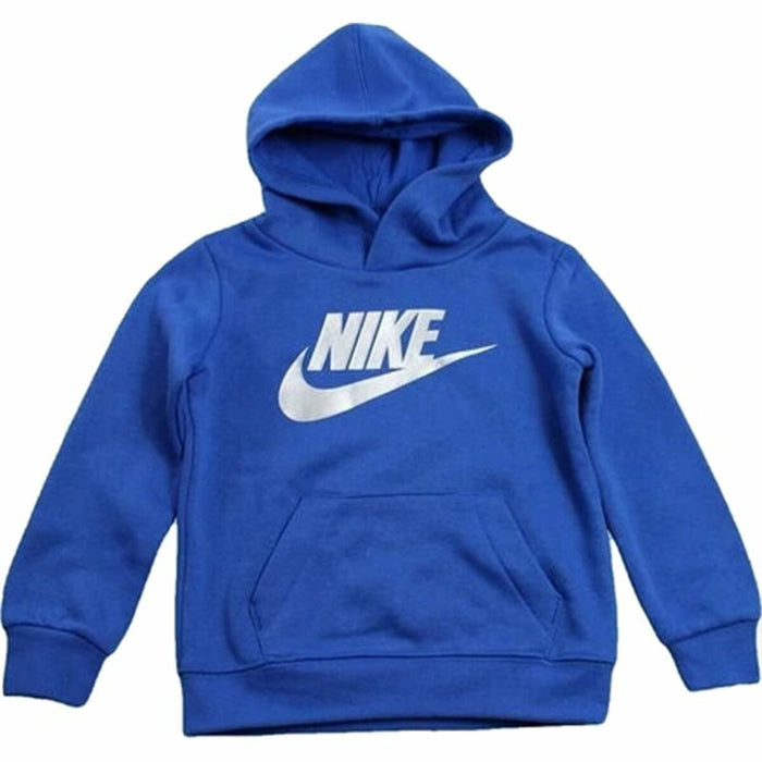 Hanorac cu Glugă Copii Nike Metallic HBR Gifting Albastru