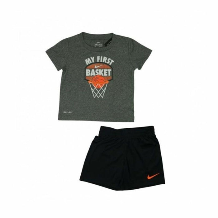 Set Sport pentru Copii Nike My First Basket Negru Gri 2 Piese