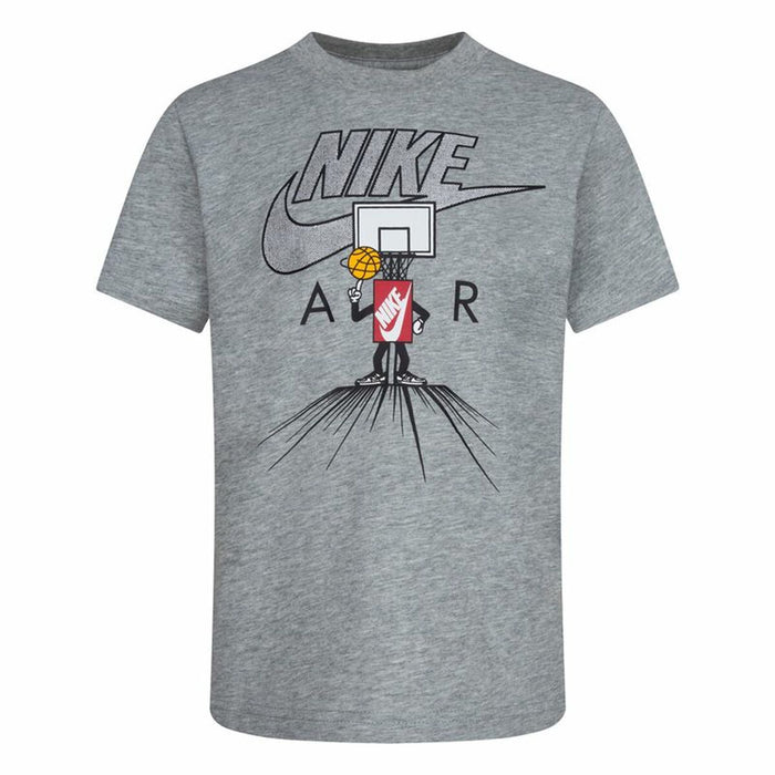 Tricou cu Mânecă Scurtă pentru Copii Nike Icons Of Play Gri