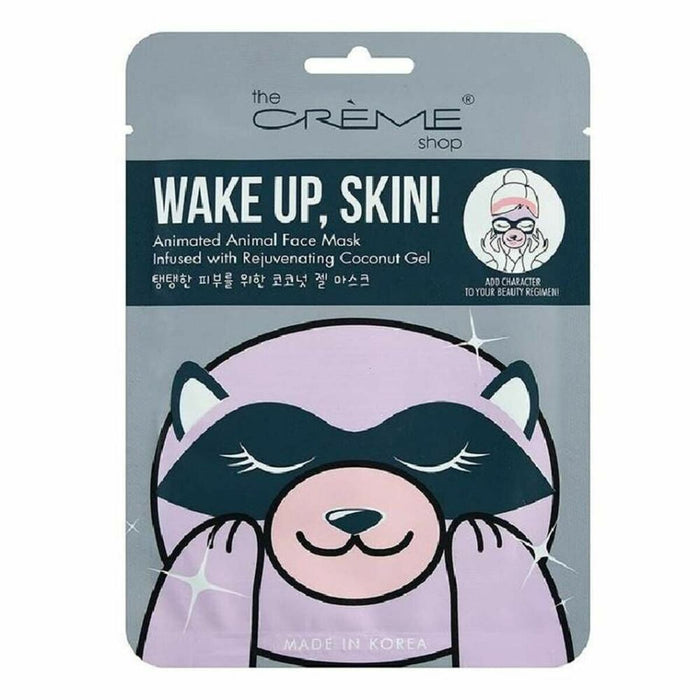 Mască de Față The Crème Shop Wake Up, Skin! Raccoon (25 g)