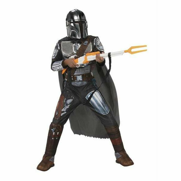 Costum Deghizare pentru Copii The Mandalorian Silver Premium Negru